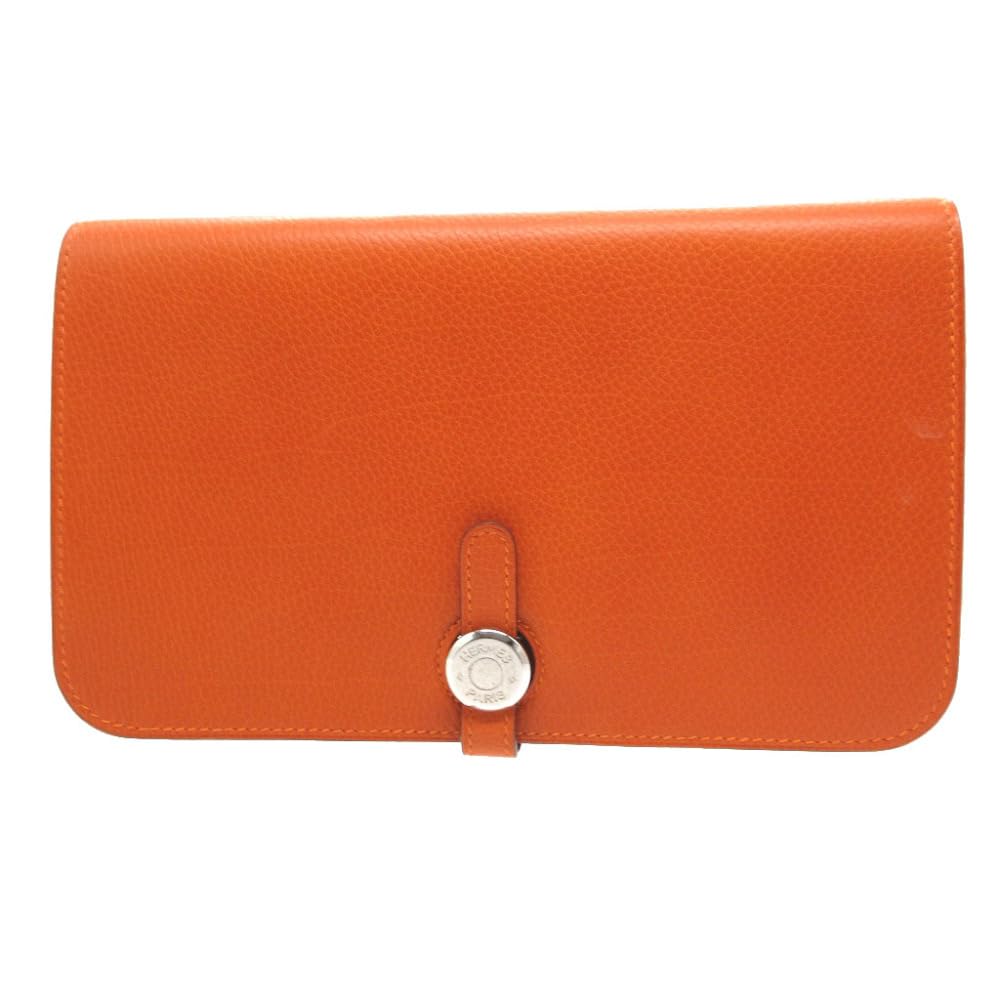 希少品❣️HERMES エルメス ドゴンデュオ GM キャメル 長財布　H34 HERMES エルメス ドゴンデュオ GM エトープ ゴールド金具 長財布
